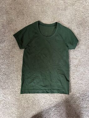 lululemon Women's Short Sleeve Scoop Neck Tee - Forest Green